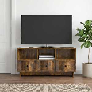 Televizní skříň Kouřový dub 102 x 34,5 x 50 cm Kompozitní dřevo - obrázek 4