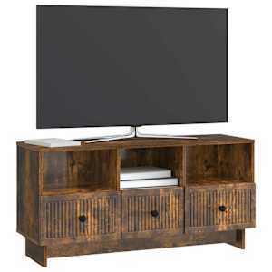 Televizní skříň Kouřový dub 102 x 34,5 x 50 cm Kompozitní dřevo - obrázek 3