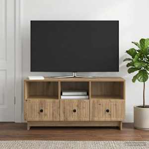Televizní skříň 102 x 34,5 x 50 cm Dub artisan Kompozitní dřevo - obrázek 4