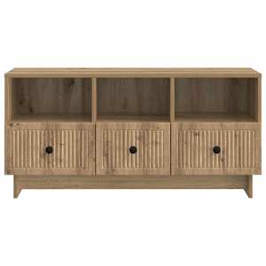 Televizní skříň 102 x 34,5 x 50 cm Dub artisan Kompozitní dřevo - obrázek 6