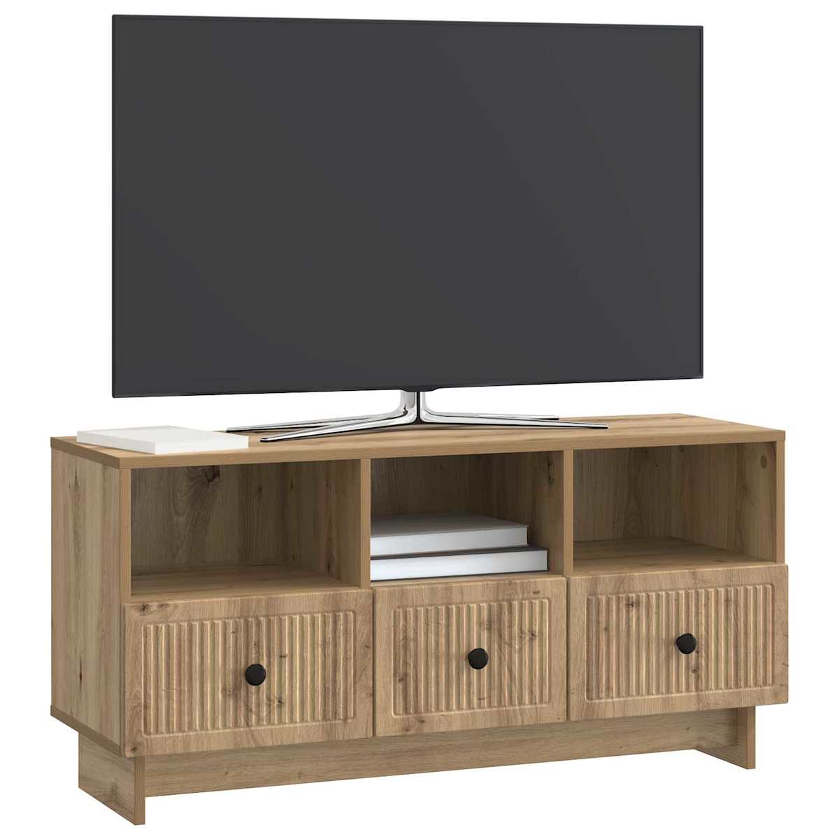 TV-skab 102 x 34,5 x 50 cm Konstrueret træ - Billede 3