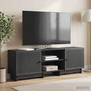 TV omarica 150 x 31 x 50 cm Črna Konstruirano leseno