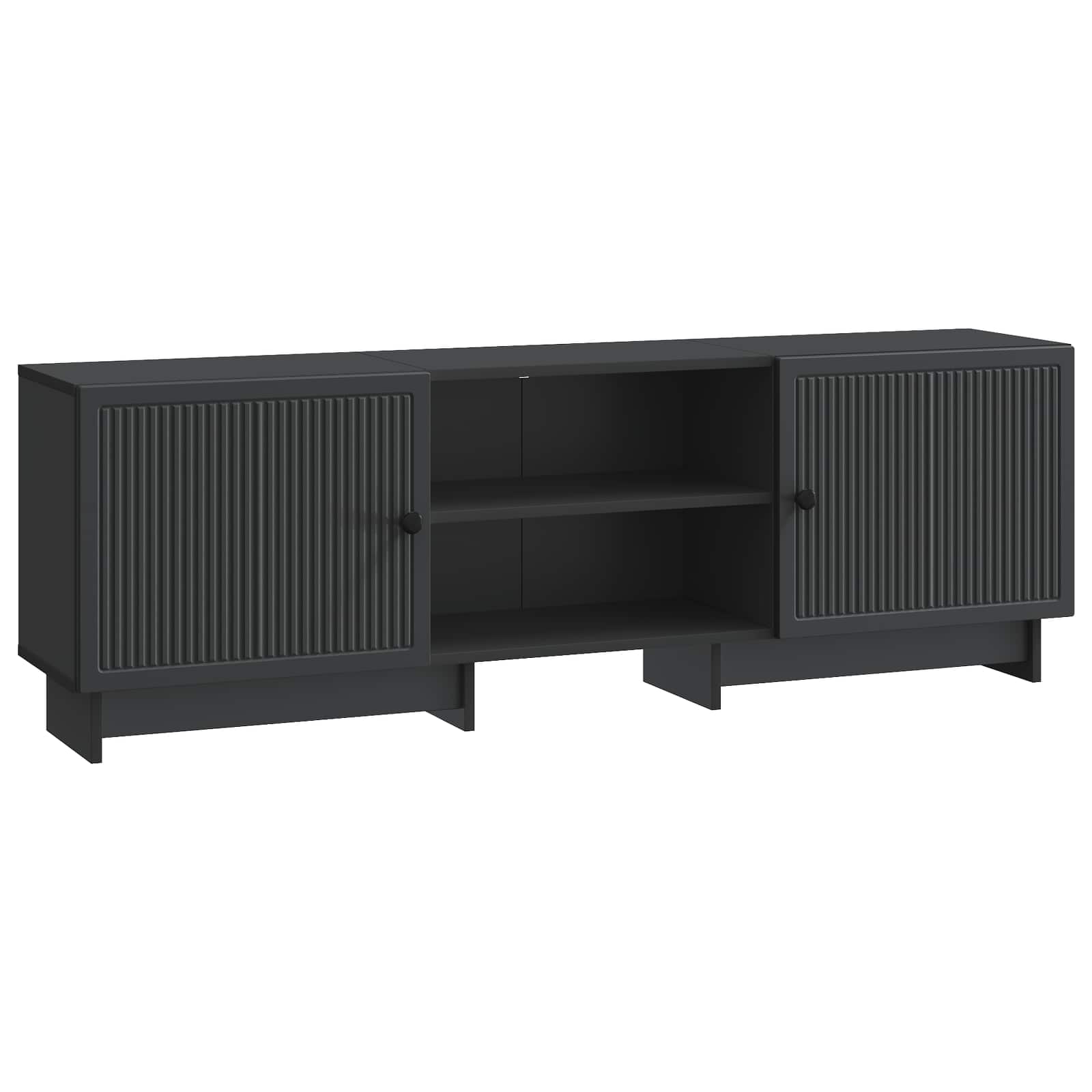 vidaXL Cabinet TV Negru 150 x 31 x 50 cm Lemn prelucrat