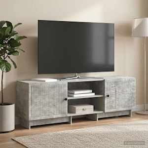 Televizní skříň Betonově Šedá 150 x 31 x 50 cm Dřevěný materiál - obrázek 1