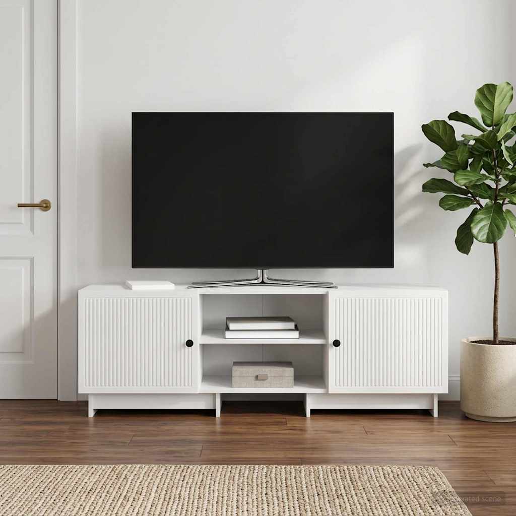 TV-kaappi Kiiltävä Valkoinen 150 x 31 x 50 cm Käsitelty puu