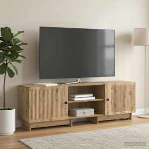 Televizní skříň 150 x 31 x 50 cm Dub artisan Dřevěný materiál - obrázek 4