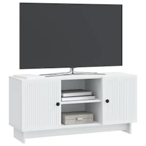 Televizní skříň 102 x 34,5 x 50 cm Bílá Kompozitní dřevo - obrázek 2