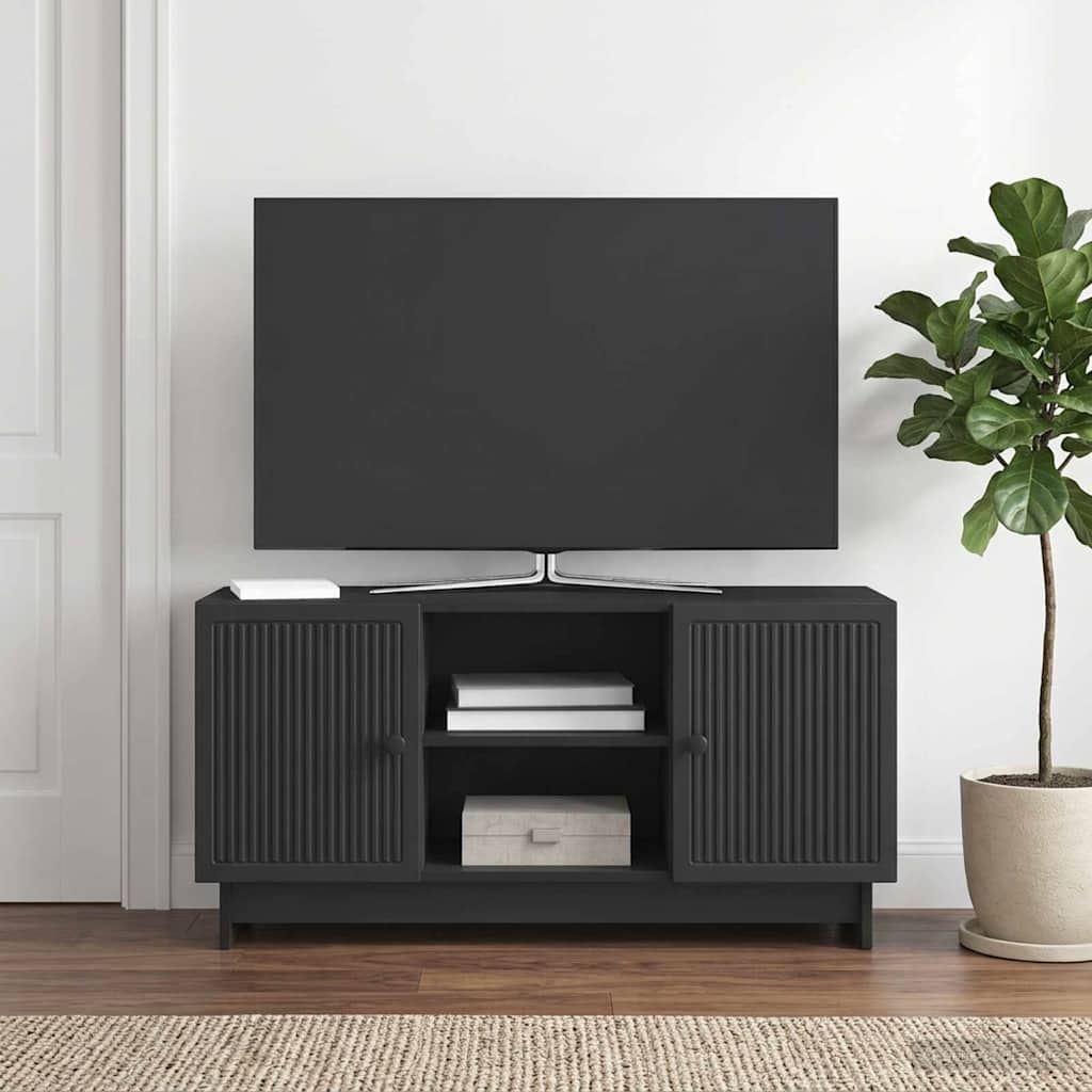 TV-kaappi 102 x 34,5 x 50 cm Musta Tekninen puu