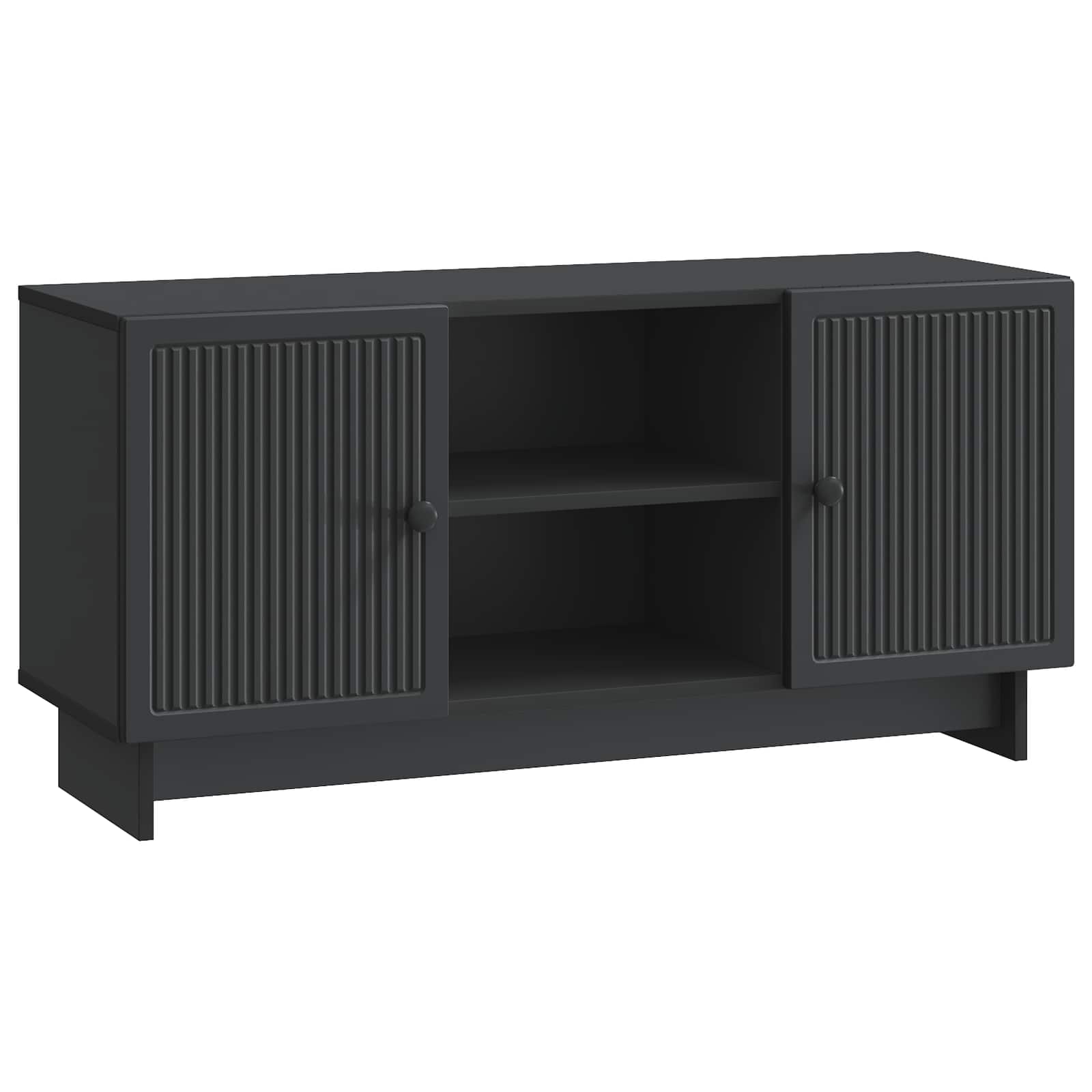 vidaXL Cabinet TV 102 x 34,5 x 50 cm Negru Lemn prelucrat
