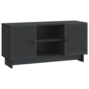 TV omarica Črna 102 x 34,5 x 50 cm Konstruiran les