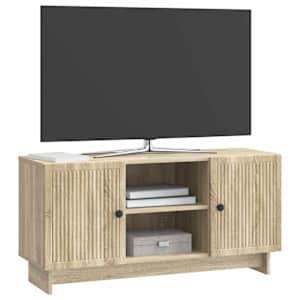 Televizní skříň 102 x 34,5 x 50 cm Dub sonoma Kompozitní dřevo - obrázek 3