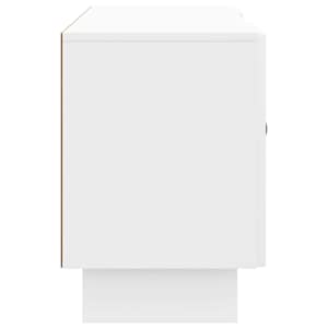 Televizní skříň 102 x 34,5 x 50 cm Bílá s vysokým leskem - obrázek 7