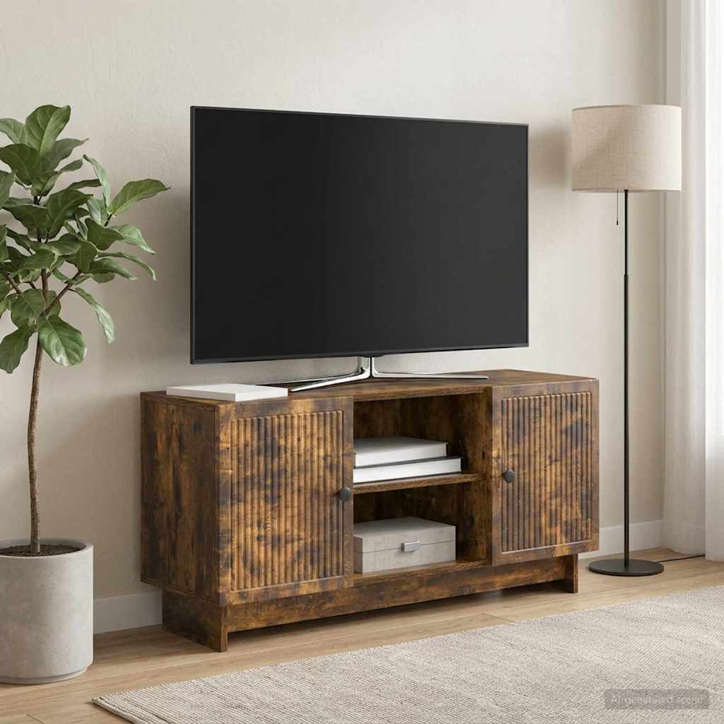TV-kaappi 102 x 34,5 x 50 cm Savutammi Tekninen puu - Image 4
