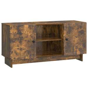 Televizní skříň 102 x 34,5 x 50 cm Kouřový dub Kompozitní dřevo - obrázek 1