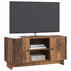 Televizní skříň 102 x 34,5 x 50 cm Staré dřevo Kompozitní dřevo - obrázek 2