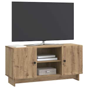 Televizní skříň 102 x 34,5 x 50 cm Dub artisan Kompozitní dřevo - obrázek 3