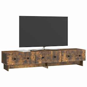 Televizní skříň Kouřový dub 147 x 34,5 x 30 cm Kompozitní dřevo - obrázek 3