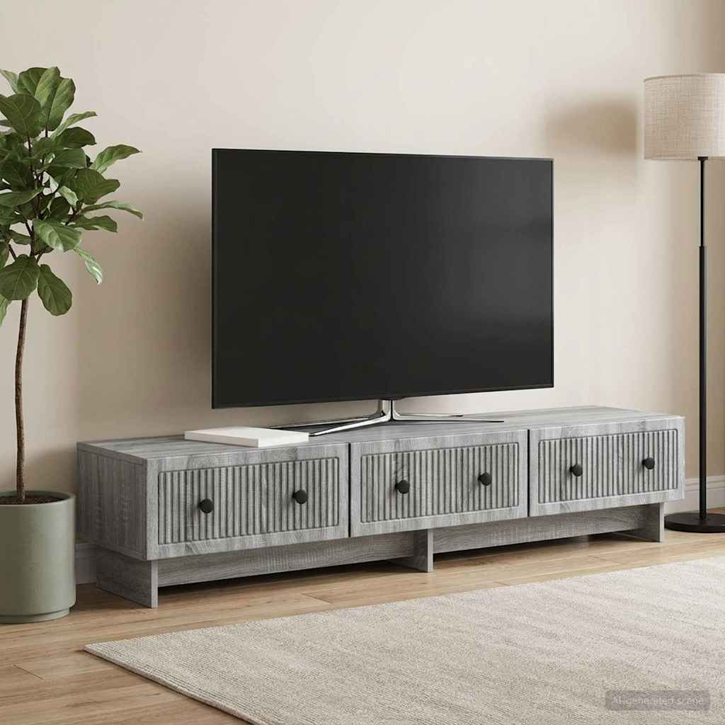 TV omarica Siva Sonoma 147 x 34,5 x 30 cm Inženirski les