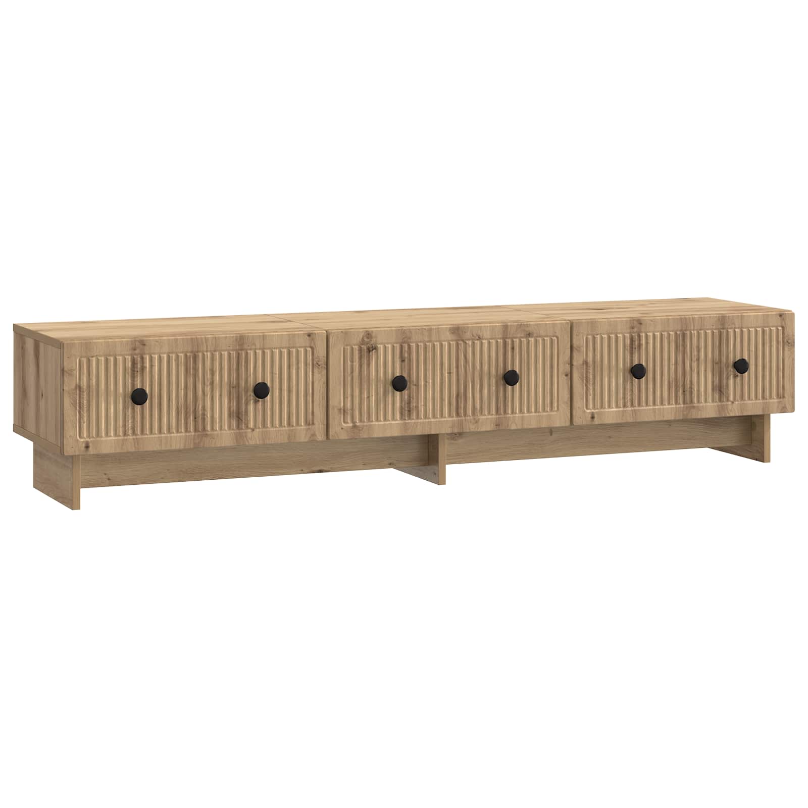 vidaXL Cabinet TV Stejar Artizanal 147 x 34,5 x 30 cm Lemn prelucrat
