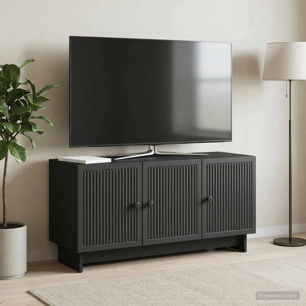 vidaXL Cabinet TV Negru 99 x 34,5 x 50 cm Lemn prelucrat
