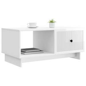Konferenční stolek Bílá s vysokým leskem 90 x 50 x 40 cm - obrázek 2