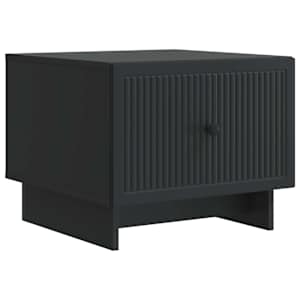 Klubska miza s predalom Črna 49 x 50 x 40 cm Inženirski les