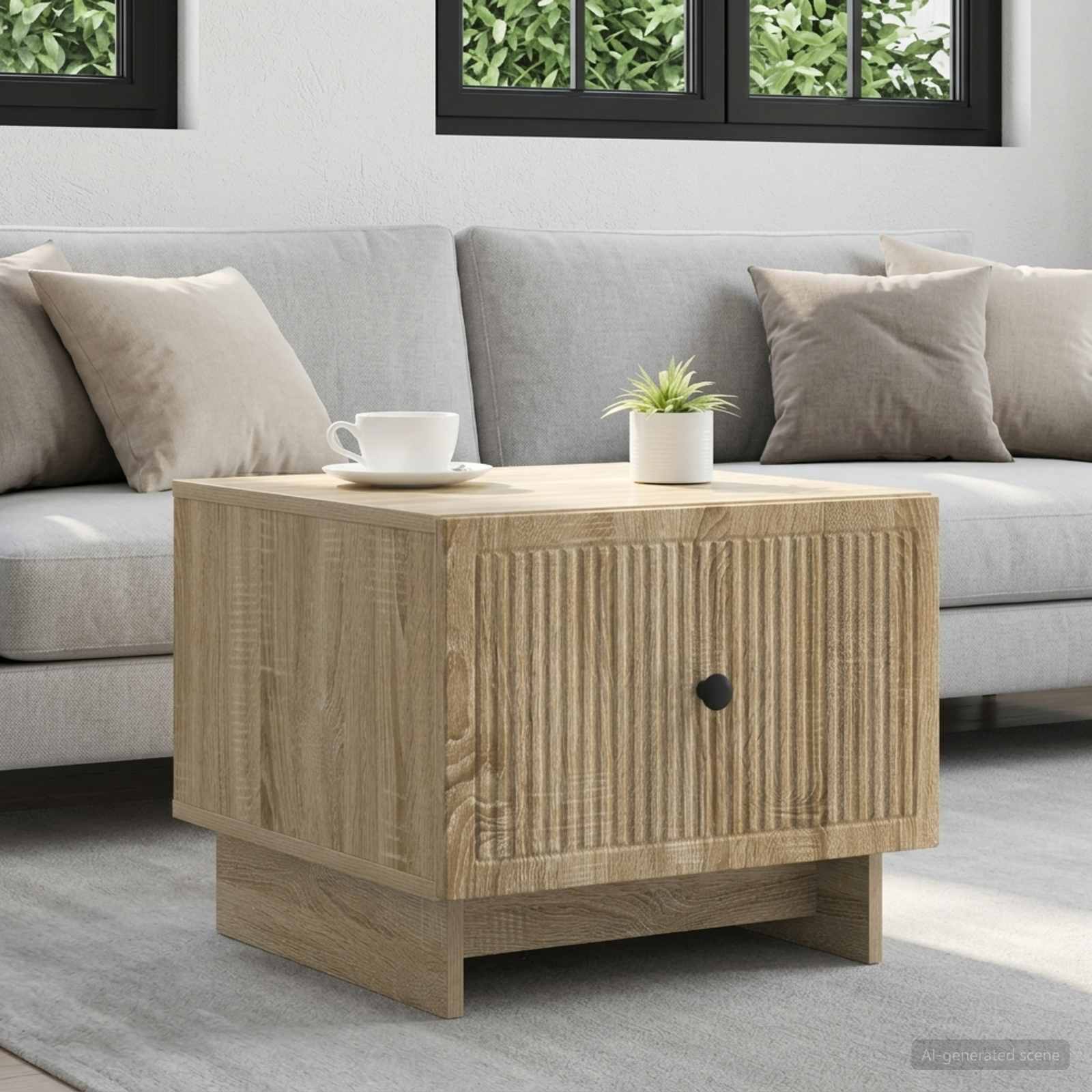 vidaXL Masă de cafea Stejar Sonoma 49 x 50 x 40 cm Lemn prelucrat