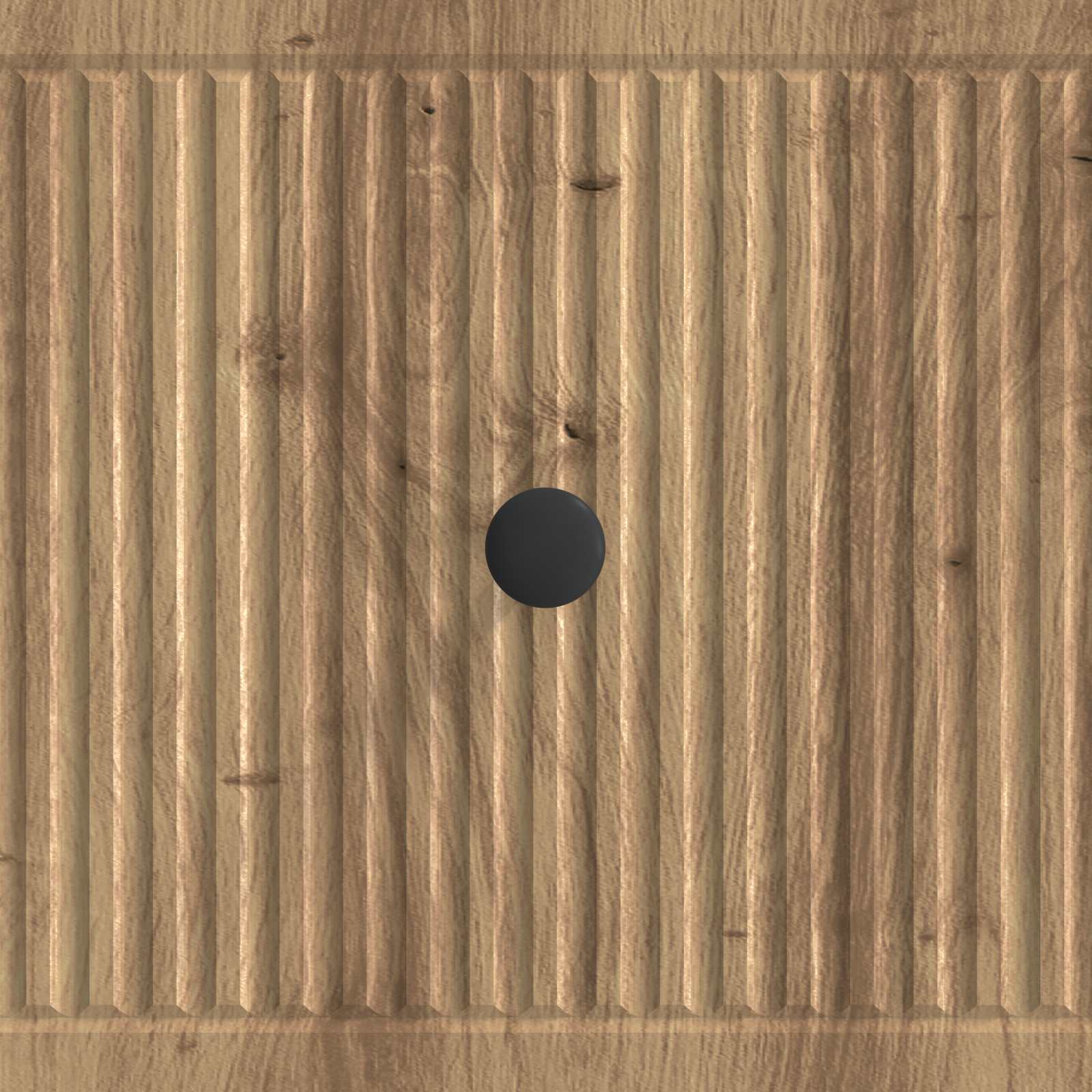 Salontafel Artisanaal eiken 49 x 50 x 40 cm Bewerkt hout - Afbeelding 8