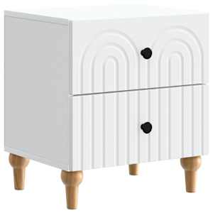 Noční skříňka 2 pcs Bílá 43 x 34,5 x 48 cm Kompozitní dřevo - obrázek 5