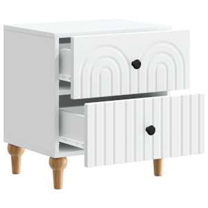 Noční skříňka 2 pcs Bílá 43 x 34,5 x 48 cm Kompozitní dřevo - obrázek 6