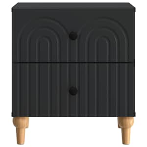 Noční skříňka 2 pcs Černá 43 x 34,5 x 48 cm Kompozitní dřevo - obrázek 7