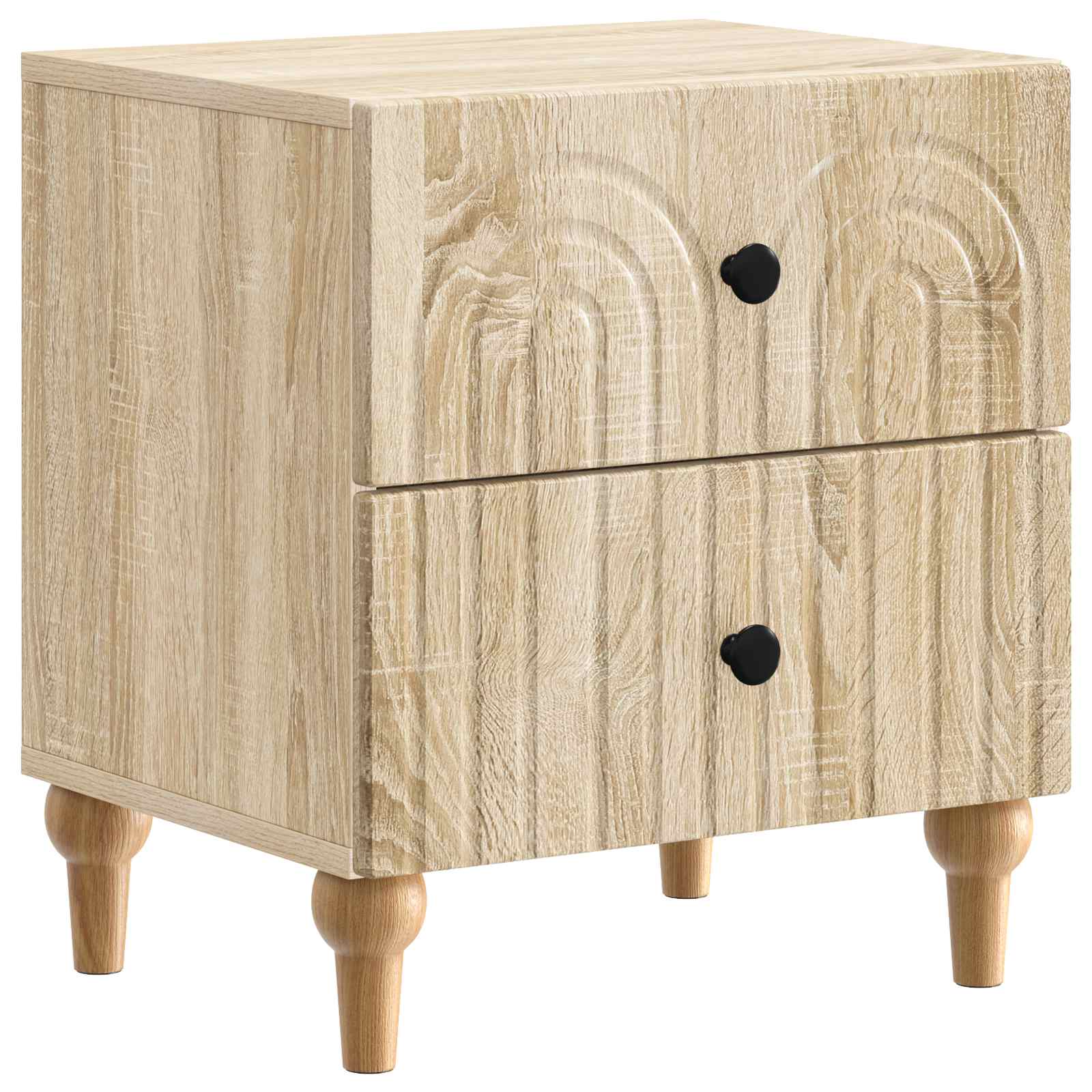 vidaXL Dulap de noapte Stejar Sonoma 43 x 34,5 x 48 cm Lemn prelucrat