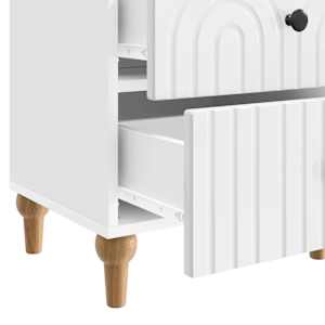 Noční skříňka 2 pcs Bílá s vysokým leskem 43 x 34,5 x 48 cm - obrázek 9