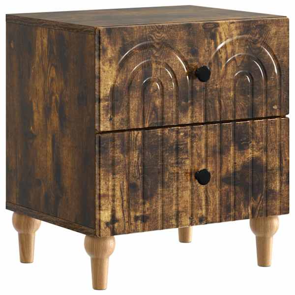 vidaXL &Ouml;&ouml;lambi kapp Suitsutatud tamm 43 x 34,5 x 48 cm Tehispuit