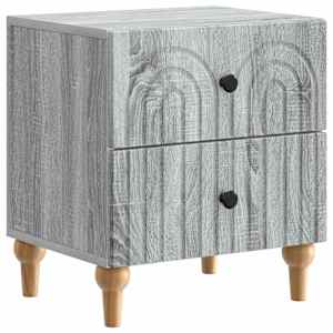 Nočna omarica Siva Sonoma 43 x 34,5 x 48 cm Inženirski les