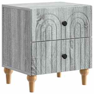 Noční skříňka se zásuvkou 2 pcs Šedá sonoma 43 x 34,5 x 48 cm - obrázek 5