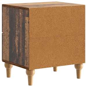 Noční skříňka se zásuvkou 2 pcs Staré dřevo 43 x 34,5 x 48 cm - obrázek 9