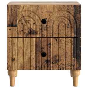 Noční skříňka se zásuvkou 2 pcs Staré dřevo 43 x 34,5 x 48 cm - obrázek 7