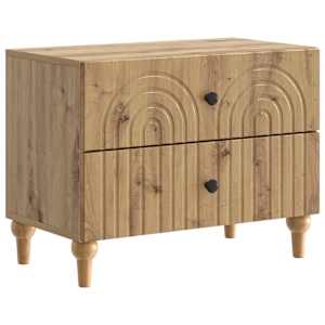 Nočna omarica Artisan hrast 62 x 34,5 x 48 cm Inženirski les