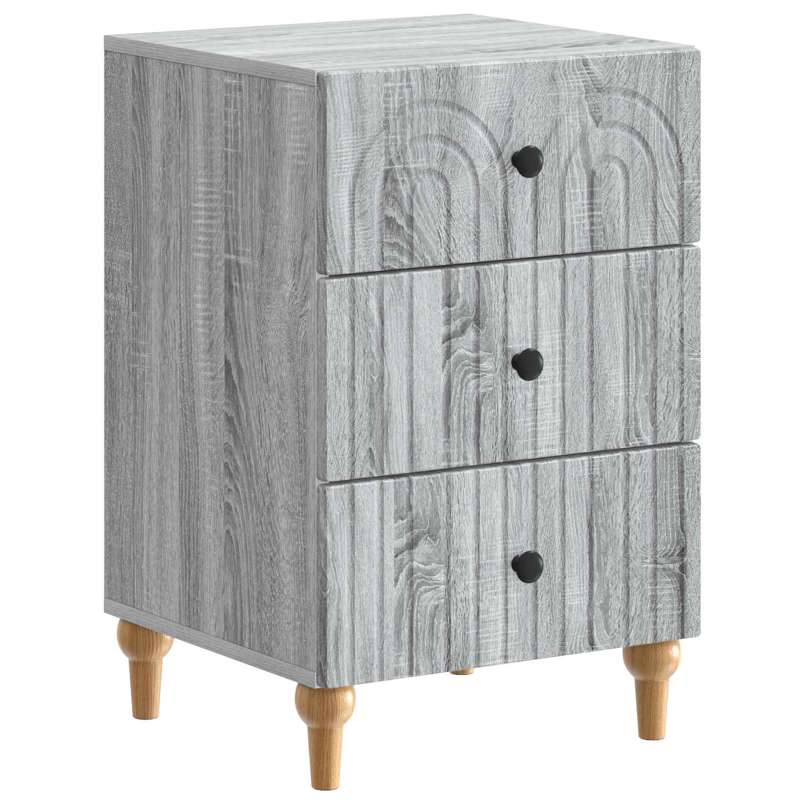 vidaXL Dulap de noapte Sonoma gri 43x 41 x 66,5 cm Lemn prelucrat