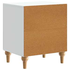 Noční skříňka 2 pcs Bílá 43 x 34,5 x 50 cm Kompozitní dřevo - obrázek 9