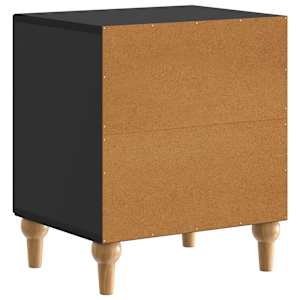 Noční skříňka 2 pcs Černá 43 x 34,5 x 50 cm Kompozitní dřevo - obrázek 9
