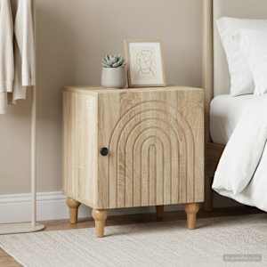 Noční skříňka 2 pcs Dub sonoma 43 x 34,5 x 50 cm - obrázek 4