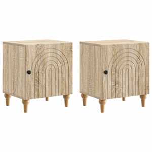 Noční skříňka 2 pcs Dub sonoma 43 x 34,5 x 50 cm - obrázek 2