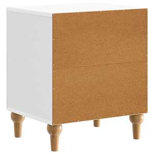 Noční skříňka 2 pcs Bílá s vysokým leskem 43 x 34,5 x 50 cm - obrázek 9