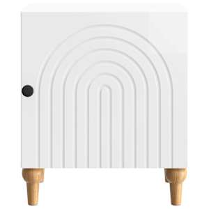 Noční skříňka 2 pcs Bílá s vysokým leskem 43 x 34,5 x 50 cm - obrázek 7