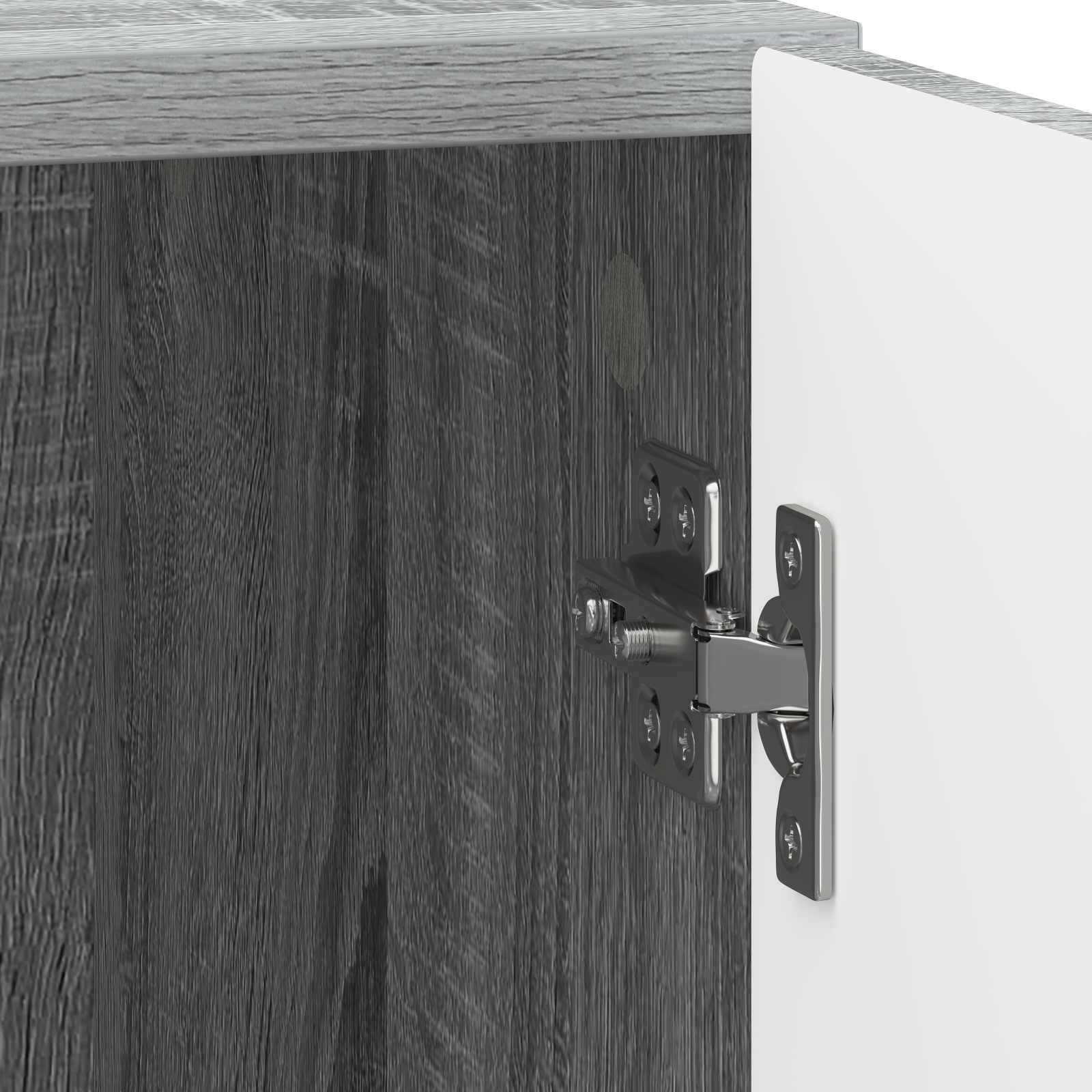 Nočna omarica Siva Sonoma 43 x 34,5 x 50 cm Inženirski les - slika 8