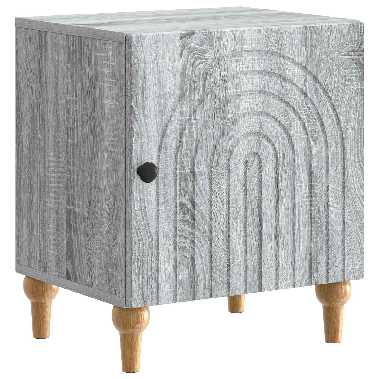 vidaXL Dulap de noapte Sonoma gri 43 x 34,5 x 50 cm Lemn prelucrat