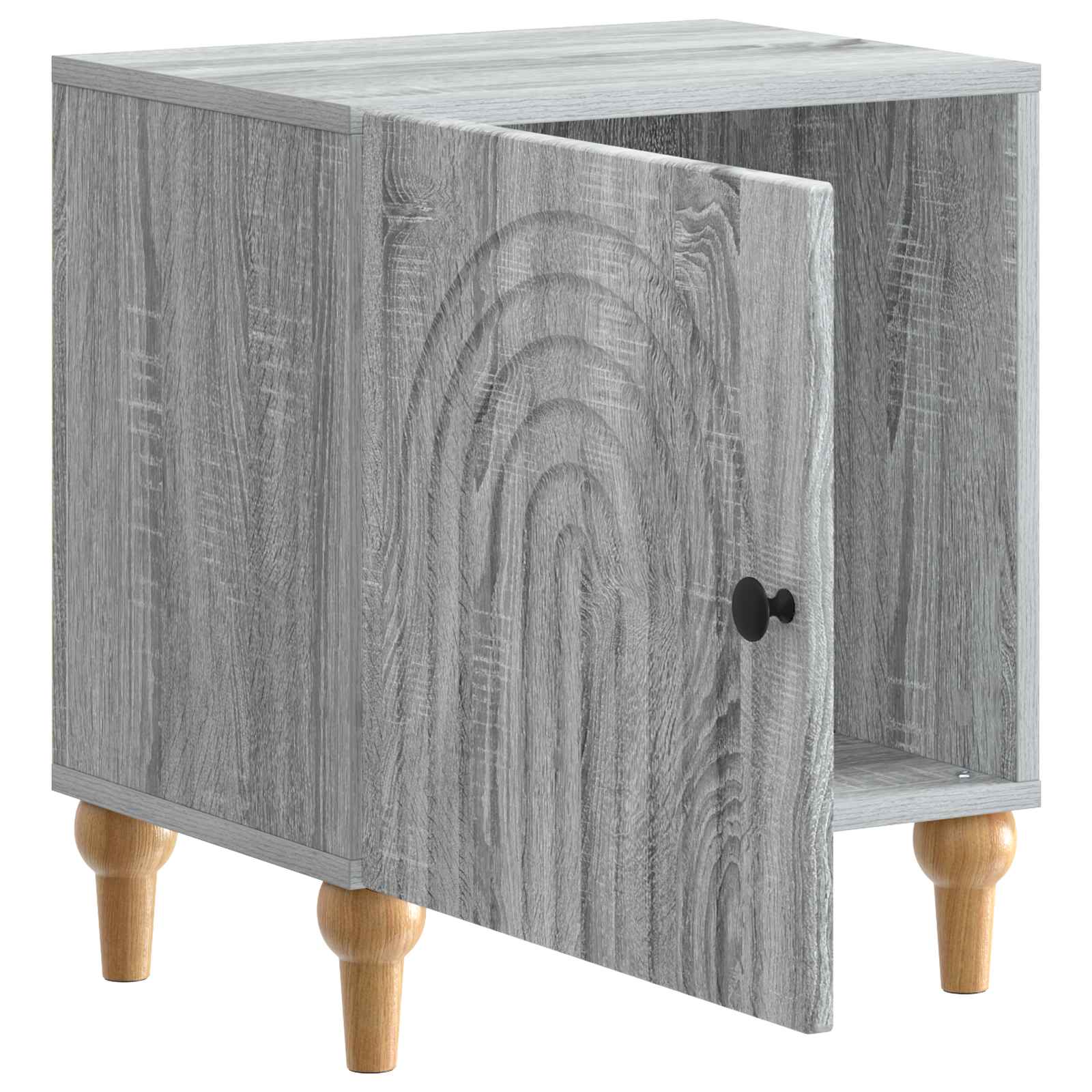 Nočna omarica Siva Sonoma 43 x 34,5 x 50 cm Inženirski les - slika 3