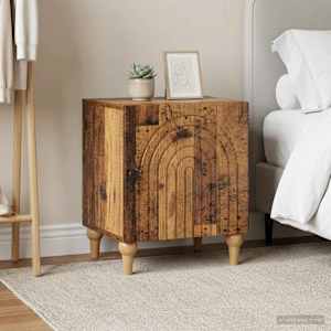 Noční skříňka 2 pcs Staré dřevo 43 x 34,5 x 50 cm - obrázek 1